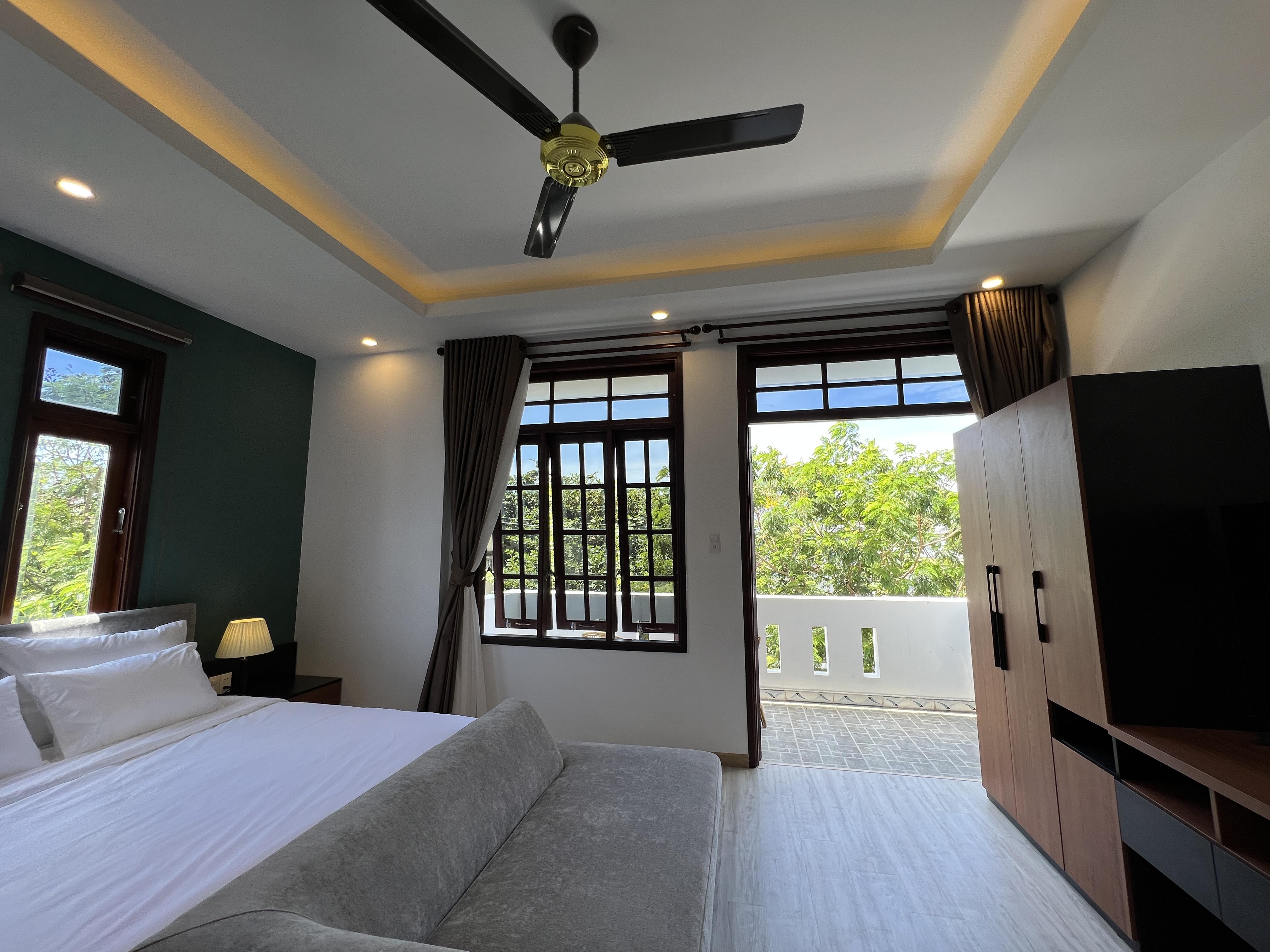 Qi Homestay、ミーケー ビーチ近くのマンスリー レンタル