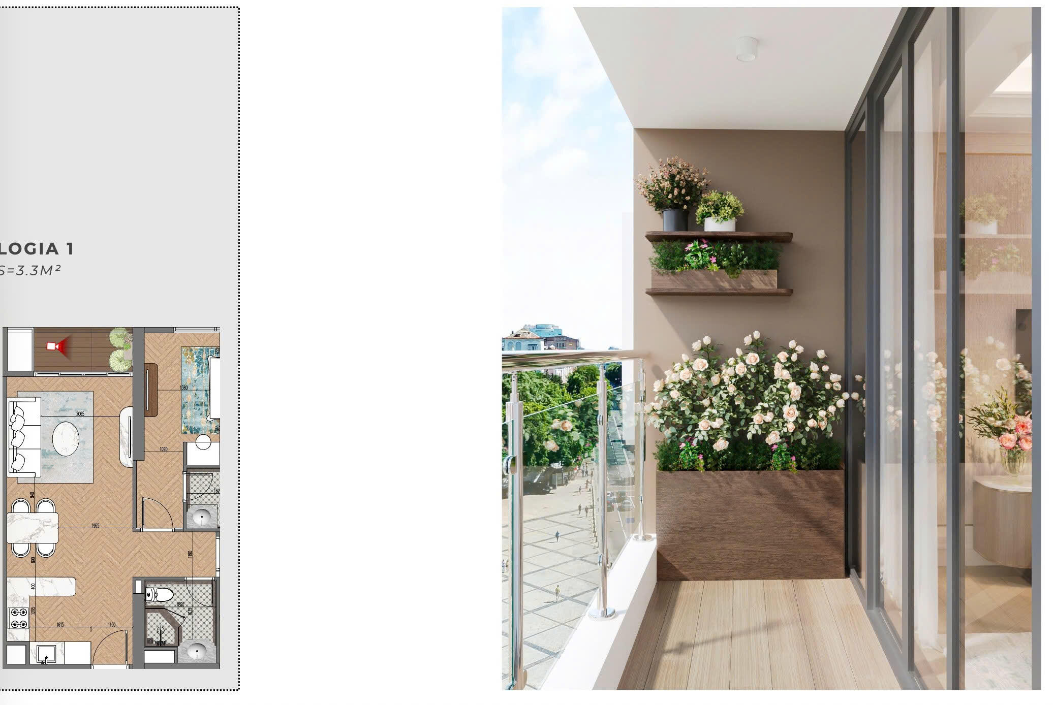Capital Square Danang 高級2ベッドルームマンション