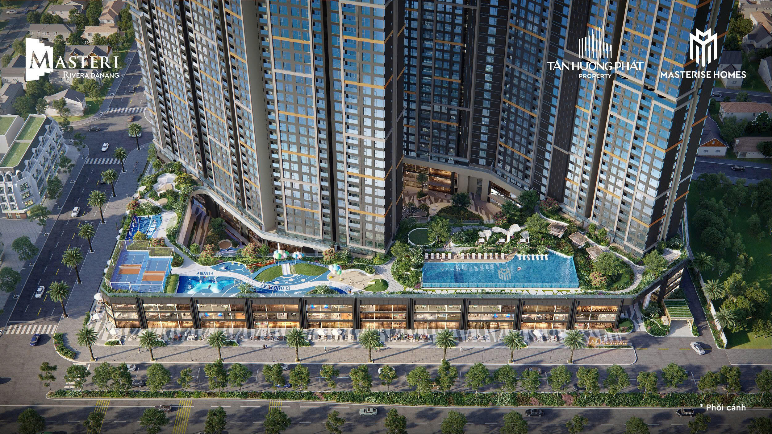 高級コンドミニアム Masteri Rivera Danang － デュアルキー 3ベッドルーム, ダナン