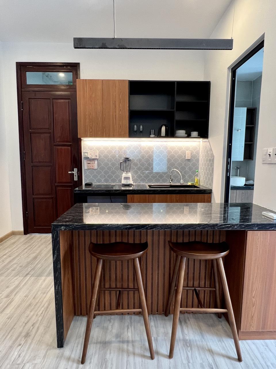 Qi Homestay、ミーケー ビーチ近くのマンスリー レンタル