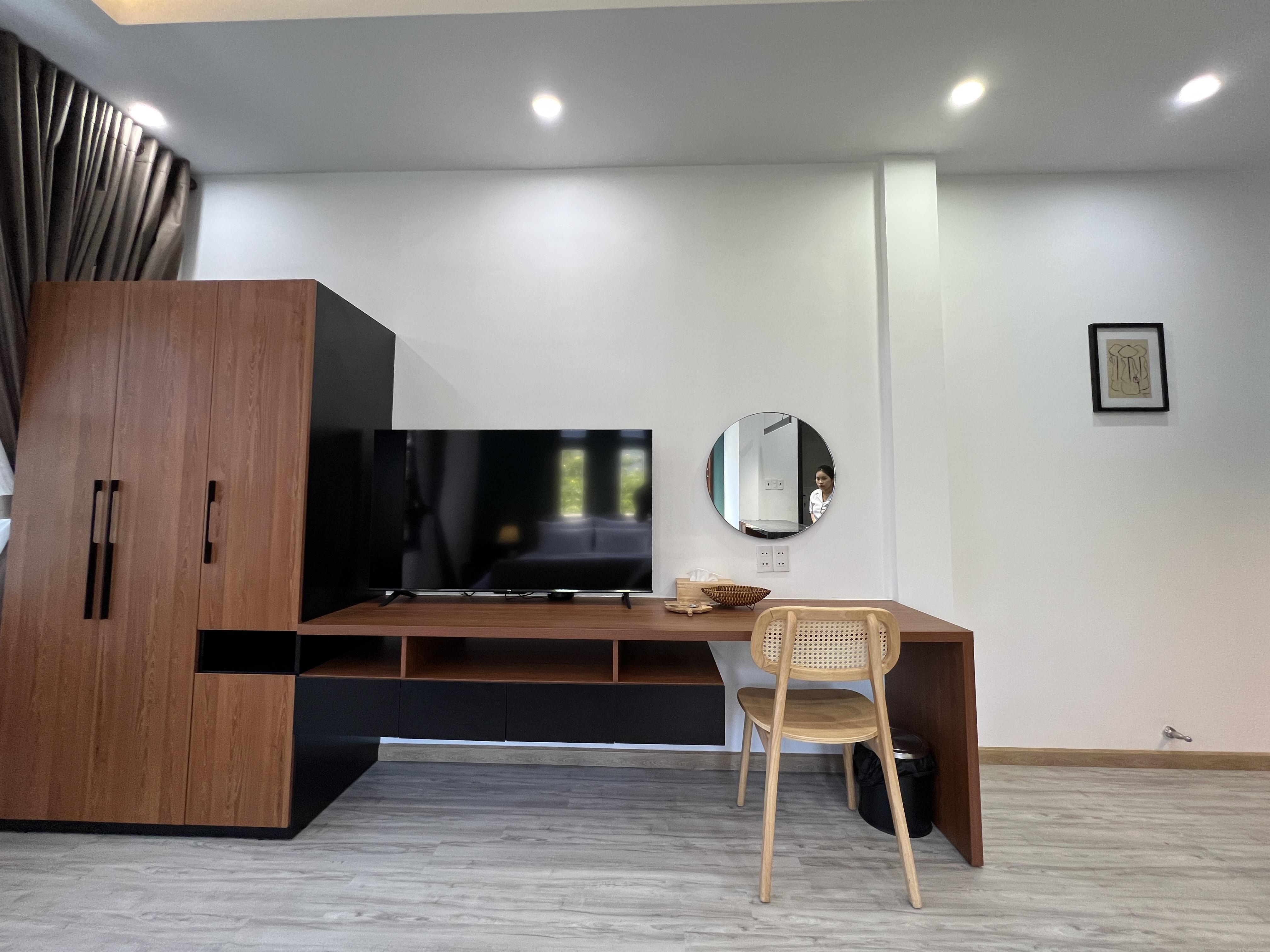 Qi Homestay、ミーケー ビーチ近くのマンスリー レンタル