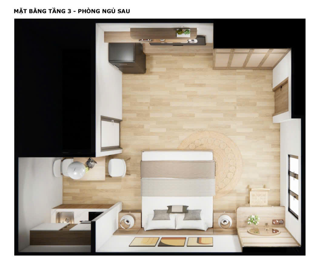 ファム・ヴァン・ドンにある新築3階建て賃貸住宅