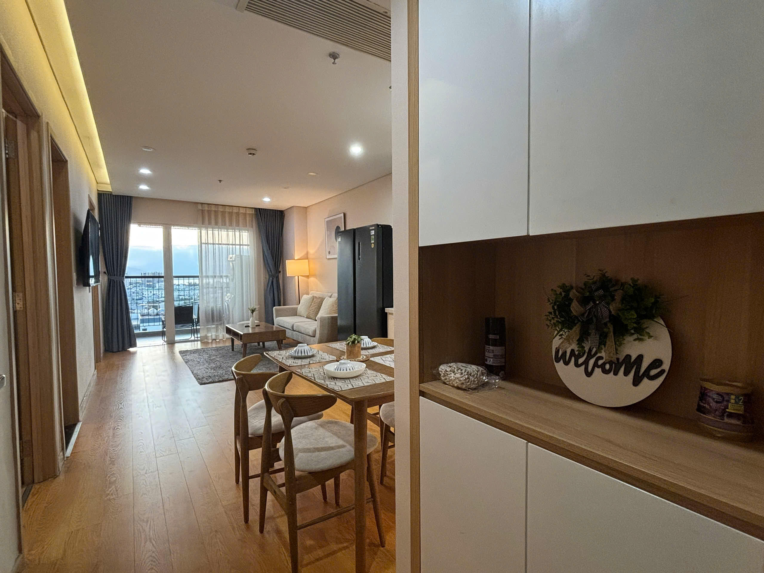 Comfortable 2-Bedroom Apartment for Rent at Fhome Block B, Da Nang | Han River and mountain View