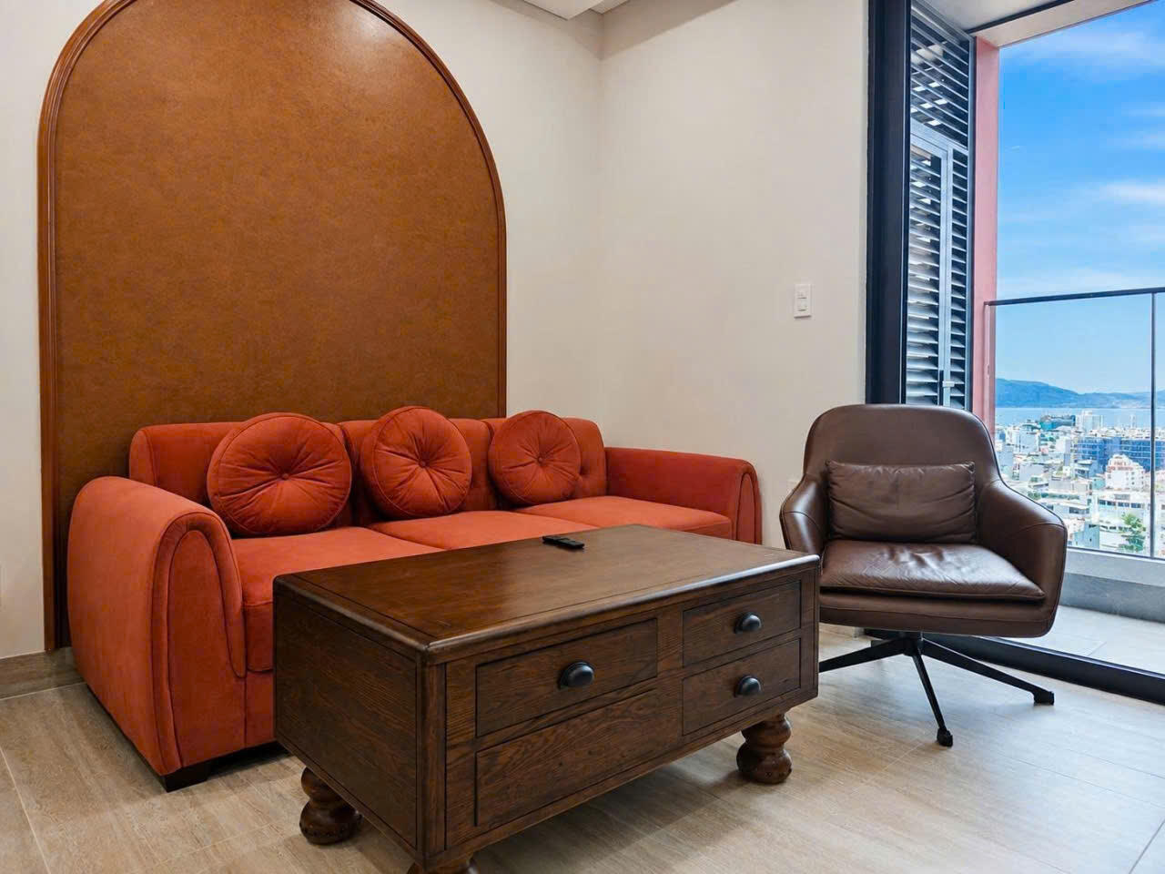 1-Bedroom Apartment with City View & Workspace for Rent at Panoma Da Nang | Short-Term Rental