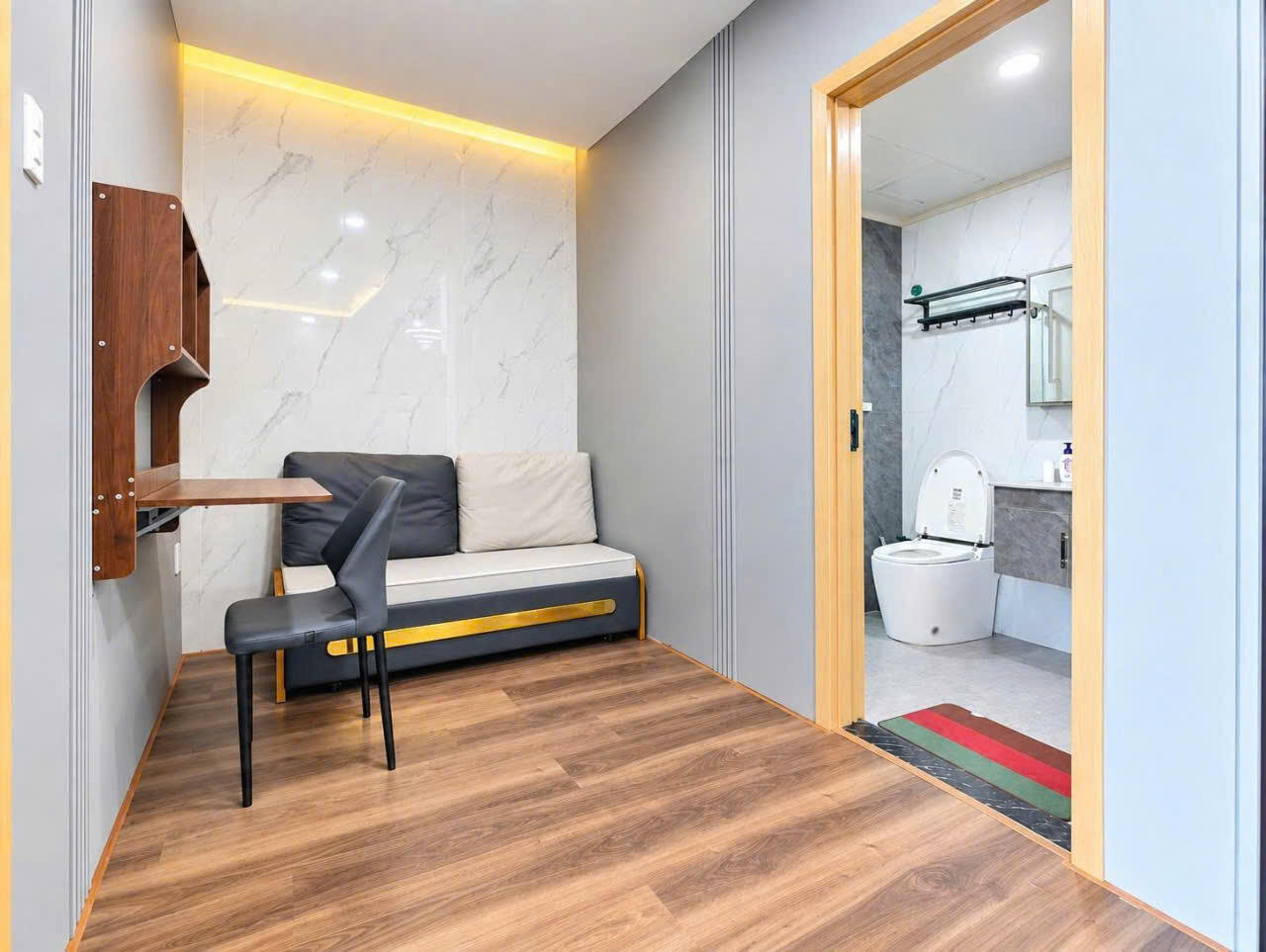 1-Bedroom Apartment with Ocean View & Workspace for Rent at Panoma Da Nang | High floor