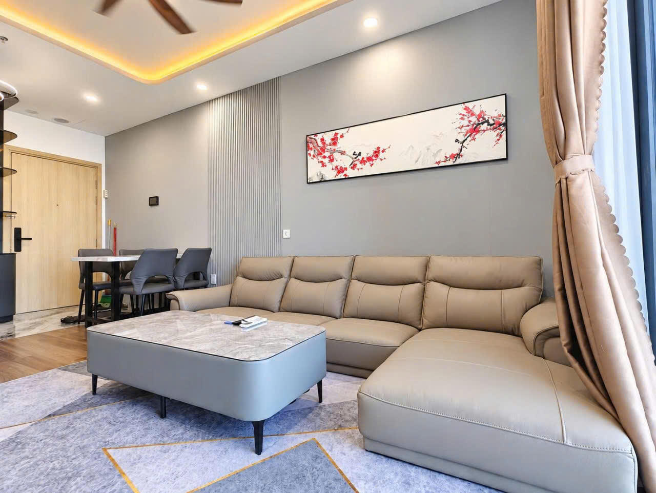 1-Bedroom Apartment with Ocean View & Workspace for Rent at Panoma Da Nang | High floor 