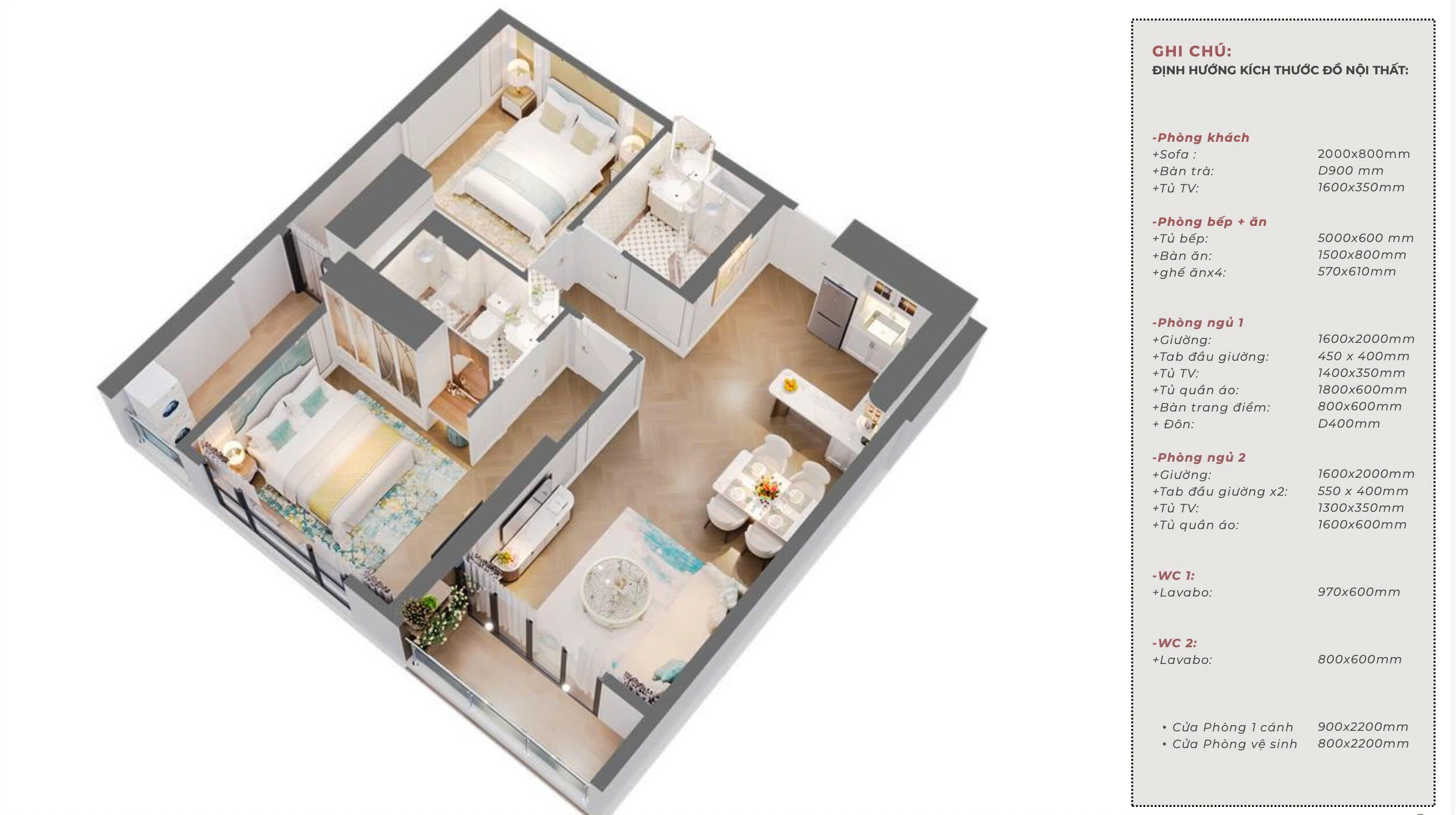 Luxury Apartment Capital Square Danang - 2 Bedroom