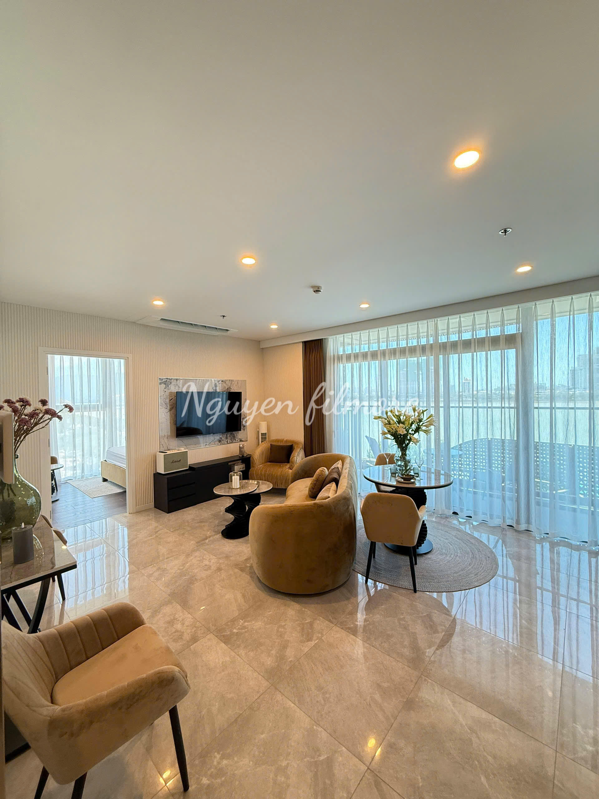 View trực diện sông Hàn | Căn hộ 2 phòng ngủ sang trọng cho thuê tại The Filmore Đà Nẵng