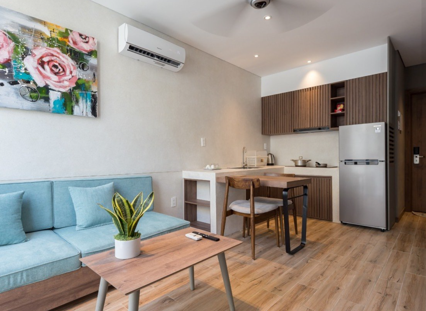 Căn hộ 1 phòng ngủ có bồn tắm gần Lotte Mart