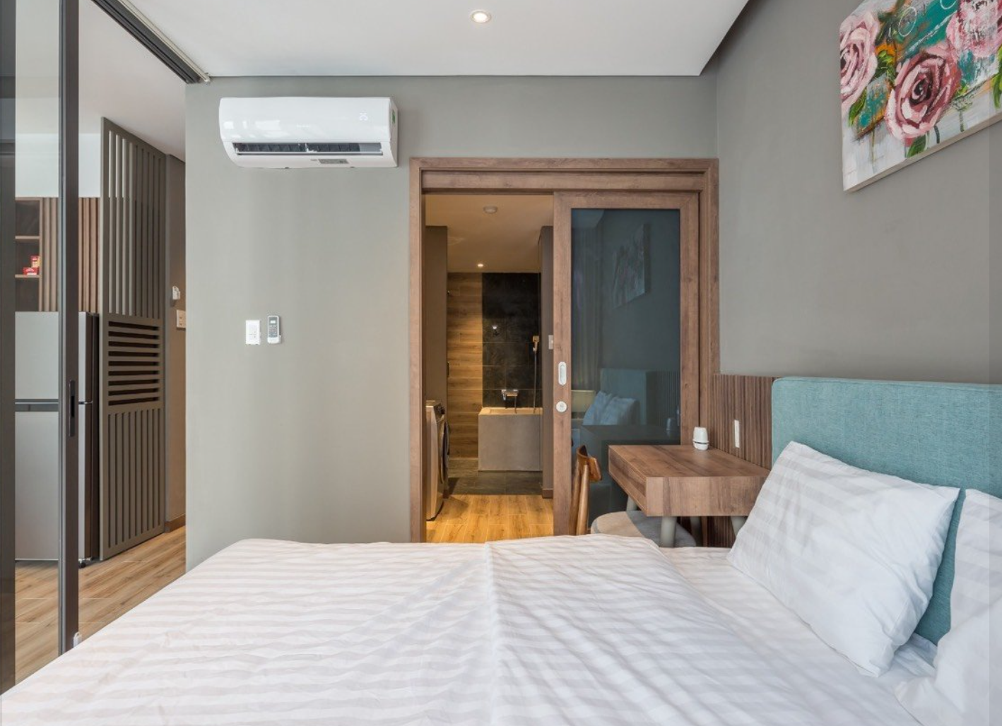 Căn hộ 1 phòng ngủ có bồn tắm gần Lotte Mart