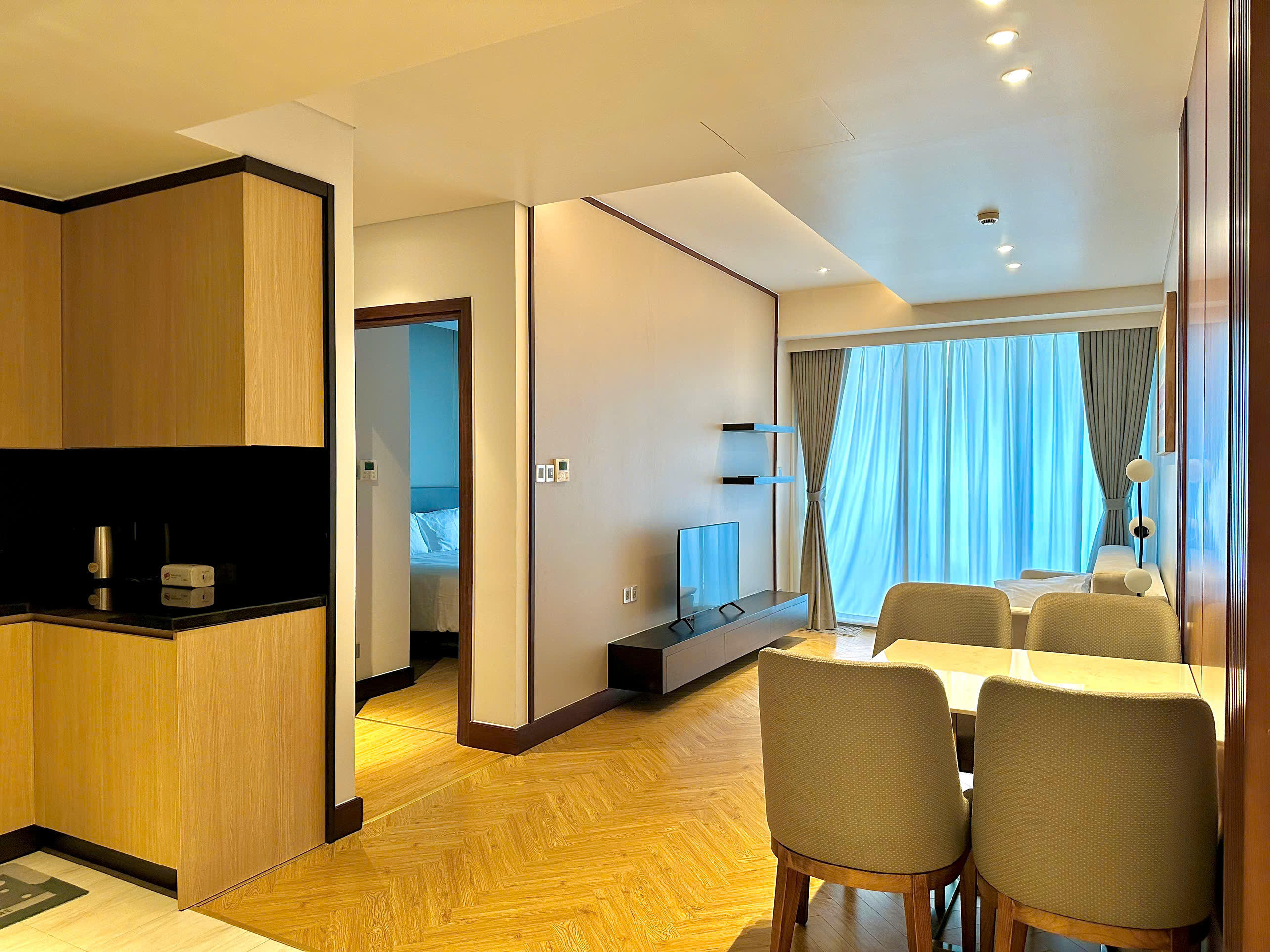 Wyndham Solei - Căn hộ 1 phòng ngủ với ban công và tầm nhìn ra biển